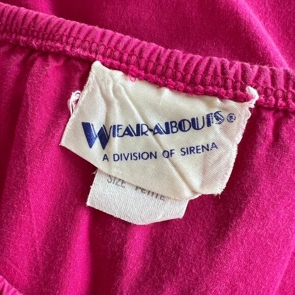 Vintage Wear-Abouts Ruffle One Piece Pink Barbiecore Strapless Romper Small - Picture 3 of 6